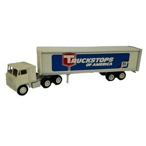 Vintage Tractor Trailer Metal Toy Truck Stops Of America 1:64 Winross Rochester